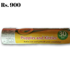 Crayola Puppies and Kitten Colouring Roll - Toy Chest Pakistan