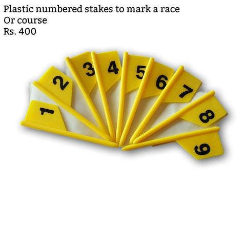 Plastic Stakes To Mark Race Course