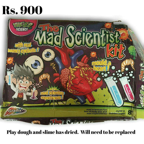 Mad Scientist Science Kit -  Slime And Playdough Dried