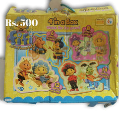4 in a box puzzle set - Toy Chest Pakistan
