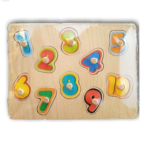Large knobbed number puzzle