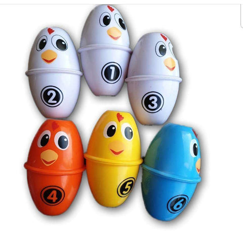 Numbered shakers, colour sorters, number