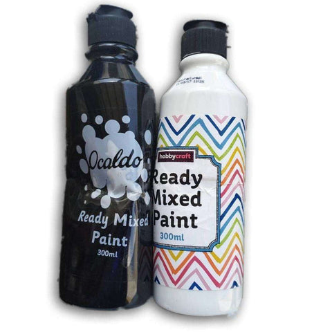 Ready Mix Paint Black and White
