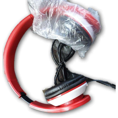 Red headphones
