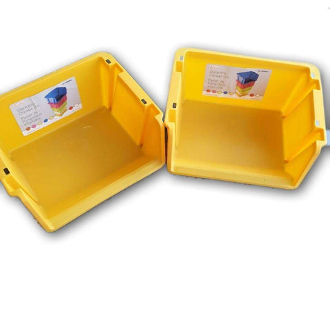 Stackable Storage Bins Set of 2