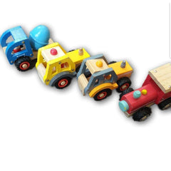 4 Wooden vehicles set - Toy Chest Pakistan
