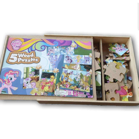 5 In 1 wooden Puzzle Set