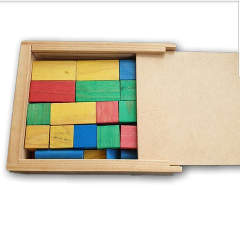 Box of wooden block, 50 pc