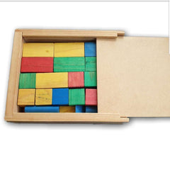 Box of wooden block, 50 pc - Toy Chest Pakistan