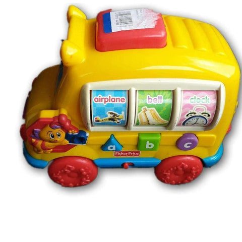 Fisher Price yellow abc school bus