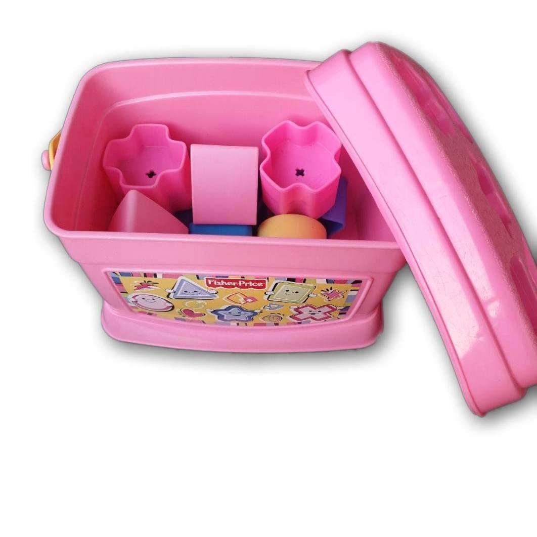 Fisher price baby's first cheap blocks pink