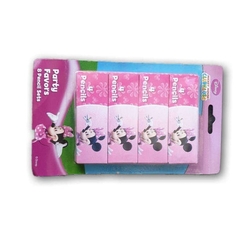 minnie mouse colour pencils, set of 8 for goody bags