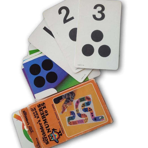 Numbers 1 to 25 flash card