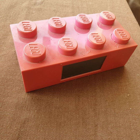 Pink Lego Alarm Clock (faded body)