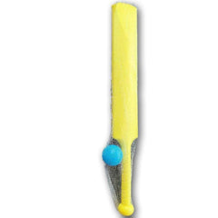 Plastic cricket bat and ball, ages 4 to 7 yellow - Toy Chest Pakistan