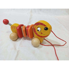 Pull Along Wooden Lio - Toy Chest Pakistan