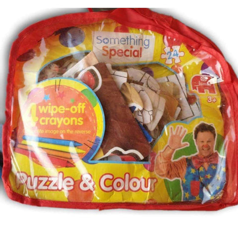 Puzzle and Colour, crayons not included