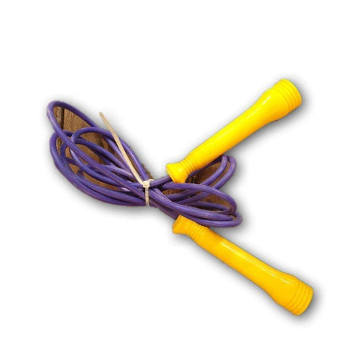 Skip rope, purple and yellow