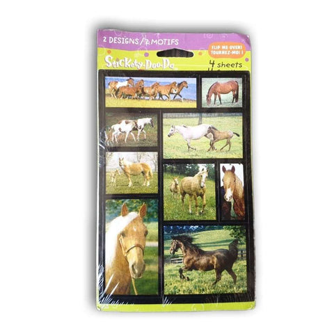 stickers, horses, 4 sheets new