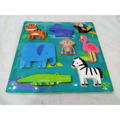 Wooden Inset puzzle animals - Toy Chest Pakistan