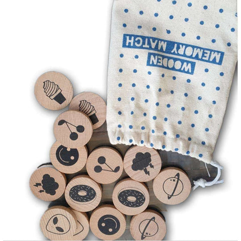 Wooden memory game