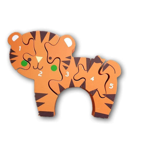 Wooden Puzzle Numbers 1 to 10 (double sided)